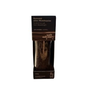 Salt Odyssey – Røkt havsalt fra Mesolongi (kvern) – 110 g